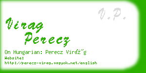 virag perecz business card